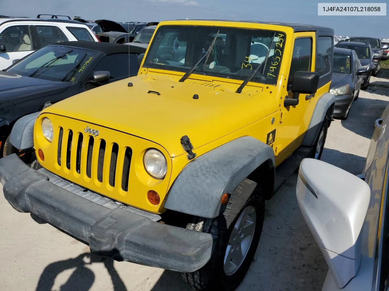 2007 Jeep Wrangler X VIN: 1J4FA24107L218058 Lot: 74652254