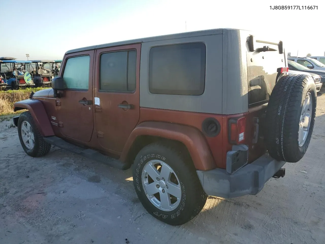 2007 Jeep Wrangler Sahara VIN: 1J8GB59177L116671 Lot: 74841894