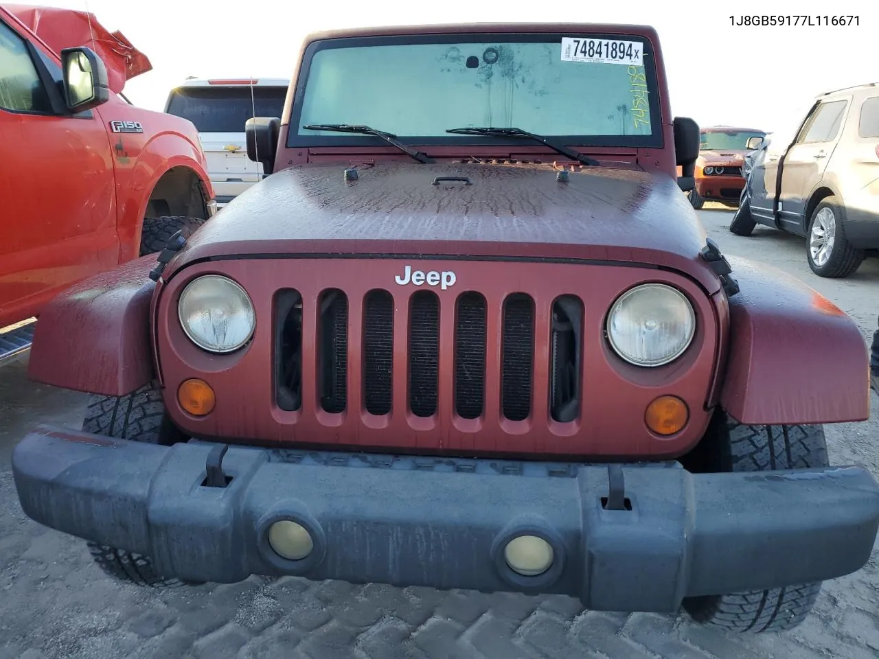 2007 Jeep Wrangler Sahara VIN: 1J8GB59177L116671 Lot: 74841894