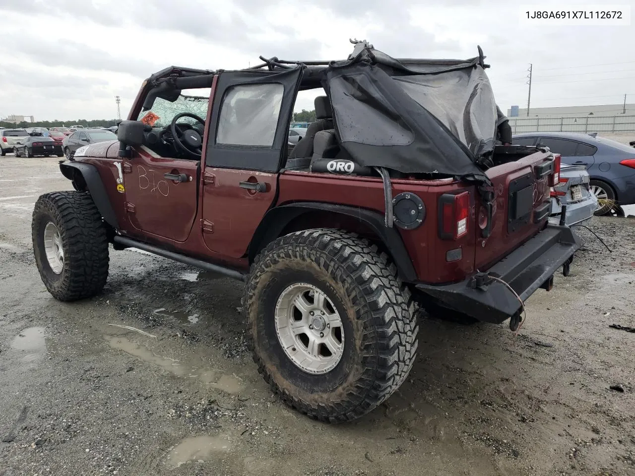 2007 Jeep Wrangler Rubicon VIN: 1J8GA691X7L112672 Lot: 75288464