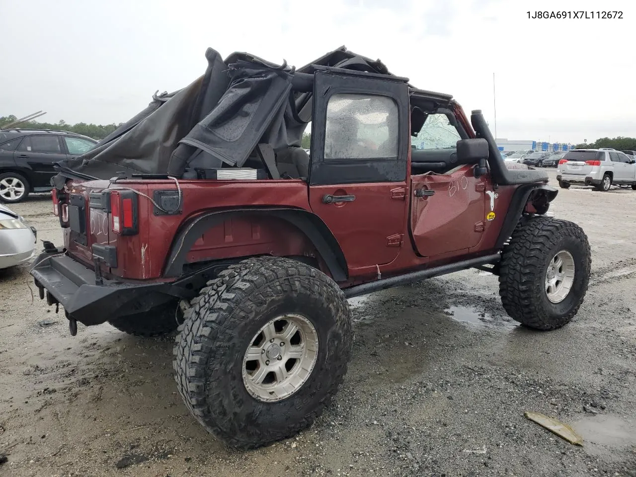 2007 Jeep Wrangler Rubicon VIN: 1J8GA691X7L112672 Lot: 75288464