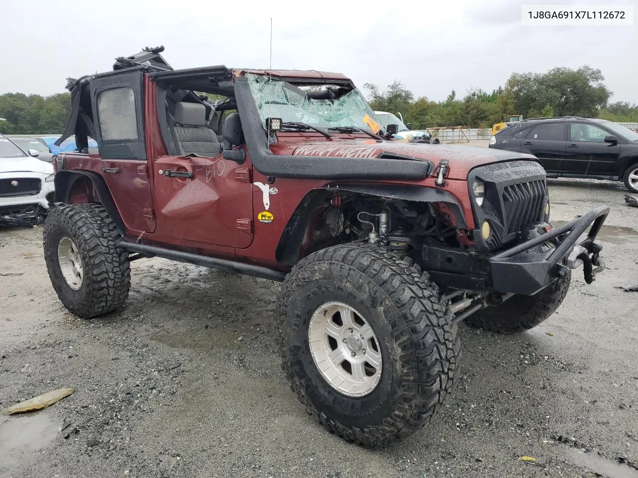 2007 Jeep Wrangler Rubicon VIN: 1J8GA691X7L112672 Lot: 75288464