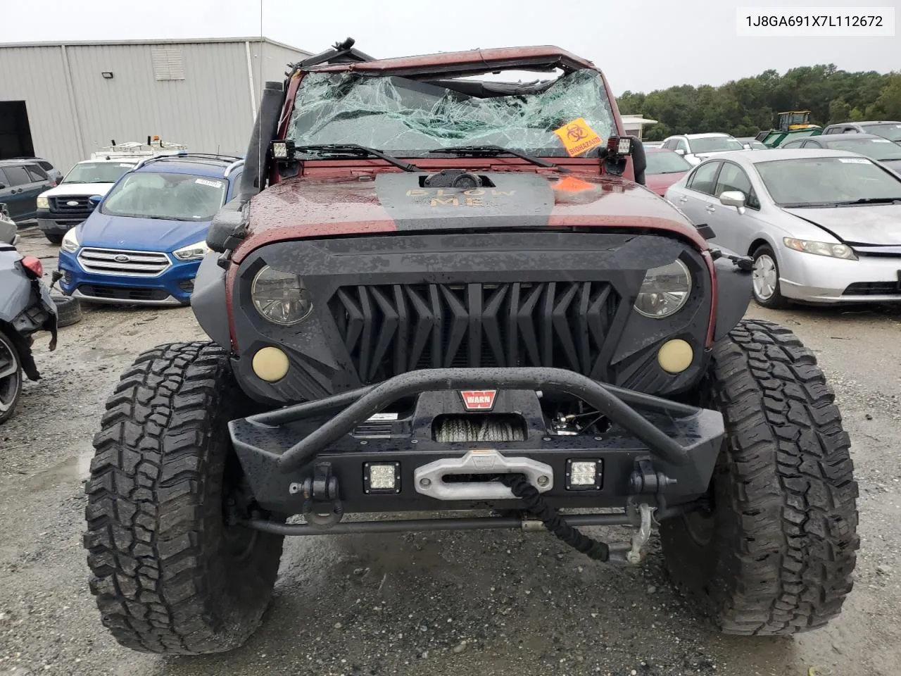 2007 Jeep Wrangler Rubicon VIN: 1J8GA691X7L112672 Lot: 75288464