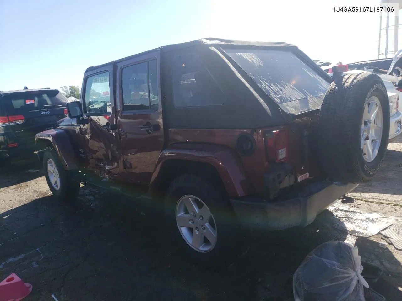 2007 Jeep Wrangler Sahara VIN: 1J4GA59167L187106 Lot: 75671594