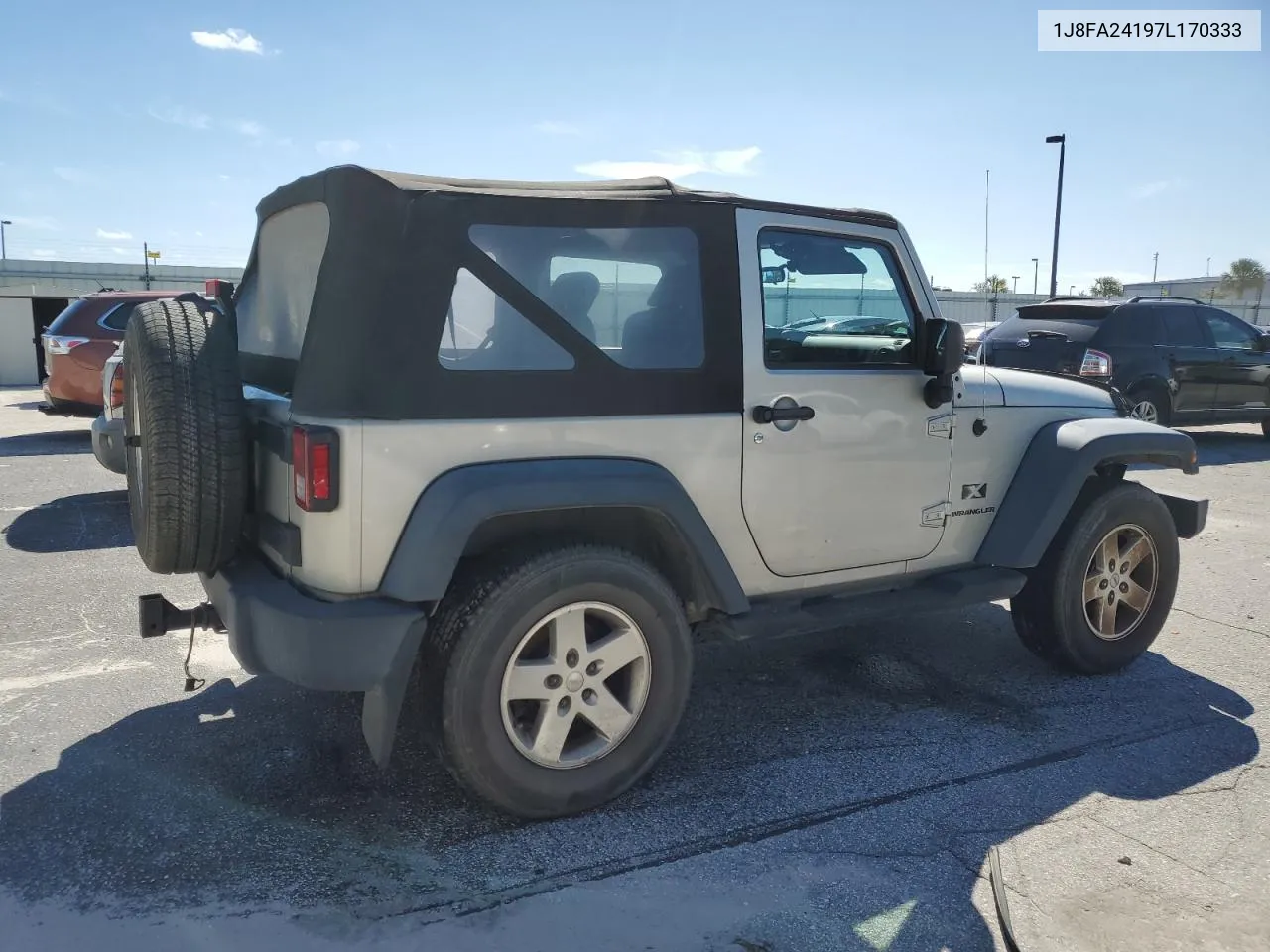 2007 Jeep Wrangler X VIN: 1J8FA24197L170333 Lot: 76038904