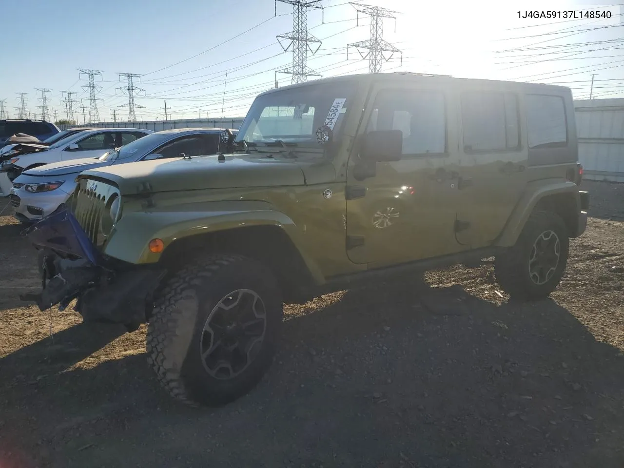 2007 Jeep Wrangler Sahara VIN: 1J4GA59137L148540 Lot: 76154584