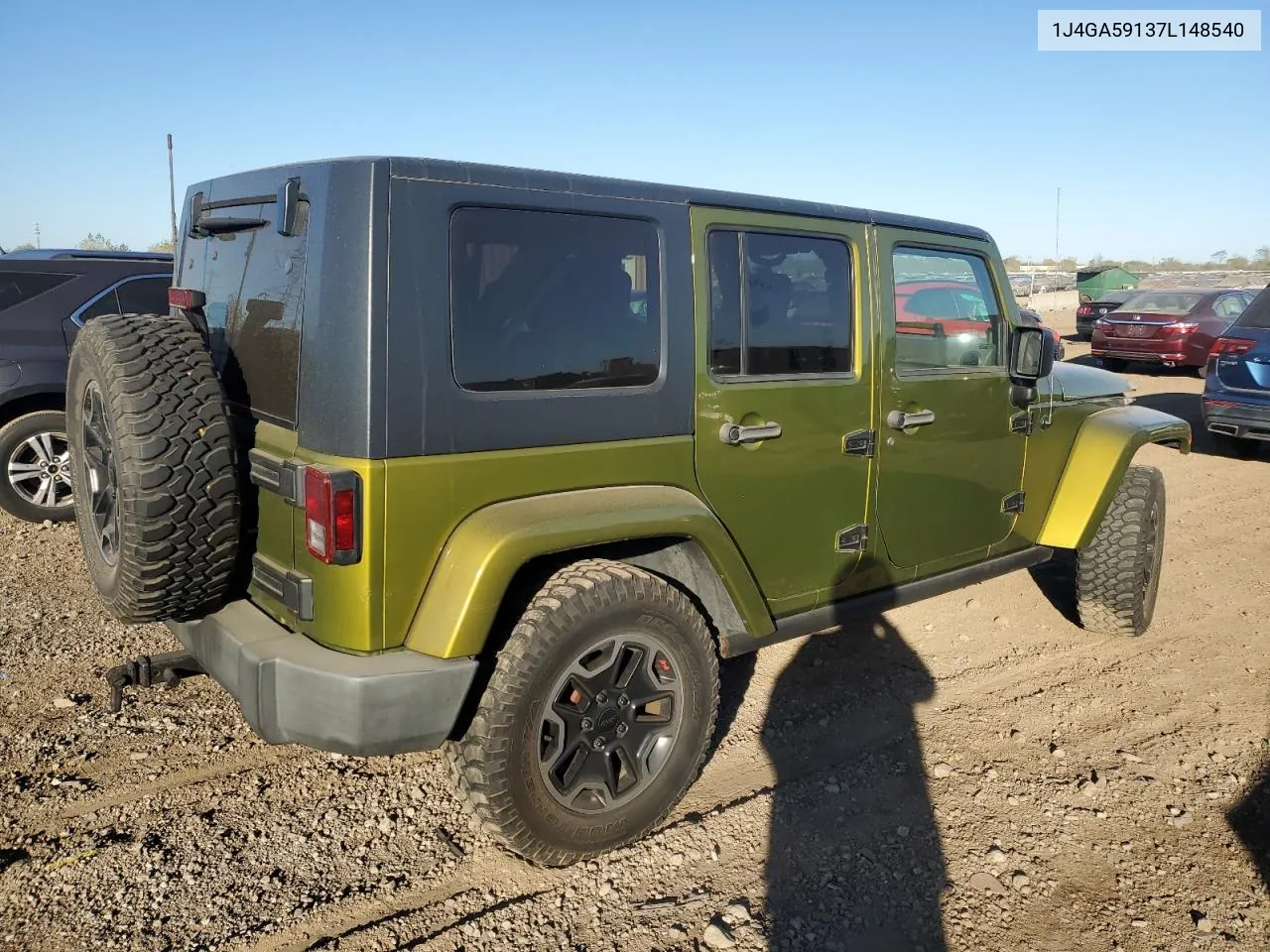 2007 Jeep Wrangler Sahara VIN: 1J4GA59137L148540 Lot: 76154584