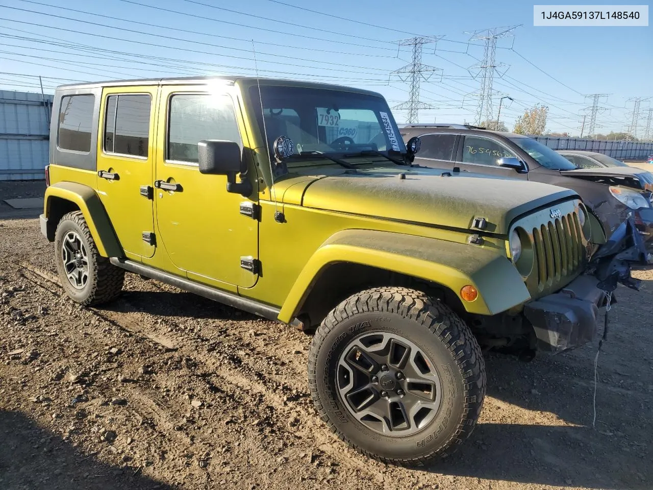 2007 Jeep Wrangler Sahara VIN: 1J4GA59137L148540 Lot: 76154584