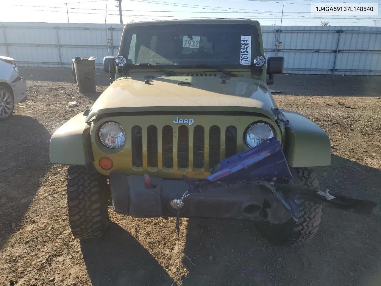 2007 Jeep Wrangler Sahara VIN: 1J4GA59137L148540 Lot: 76154584