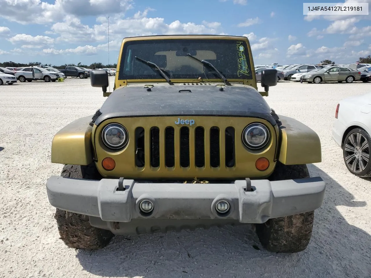 2007 Jeep Wrangler Sahara VIN: 1J4FA54127L219181 Lot: 76292434