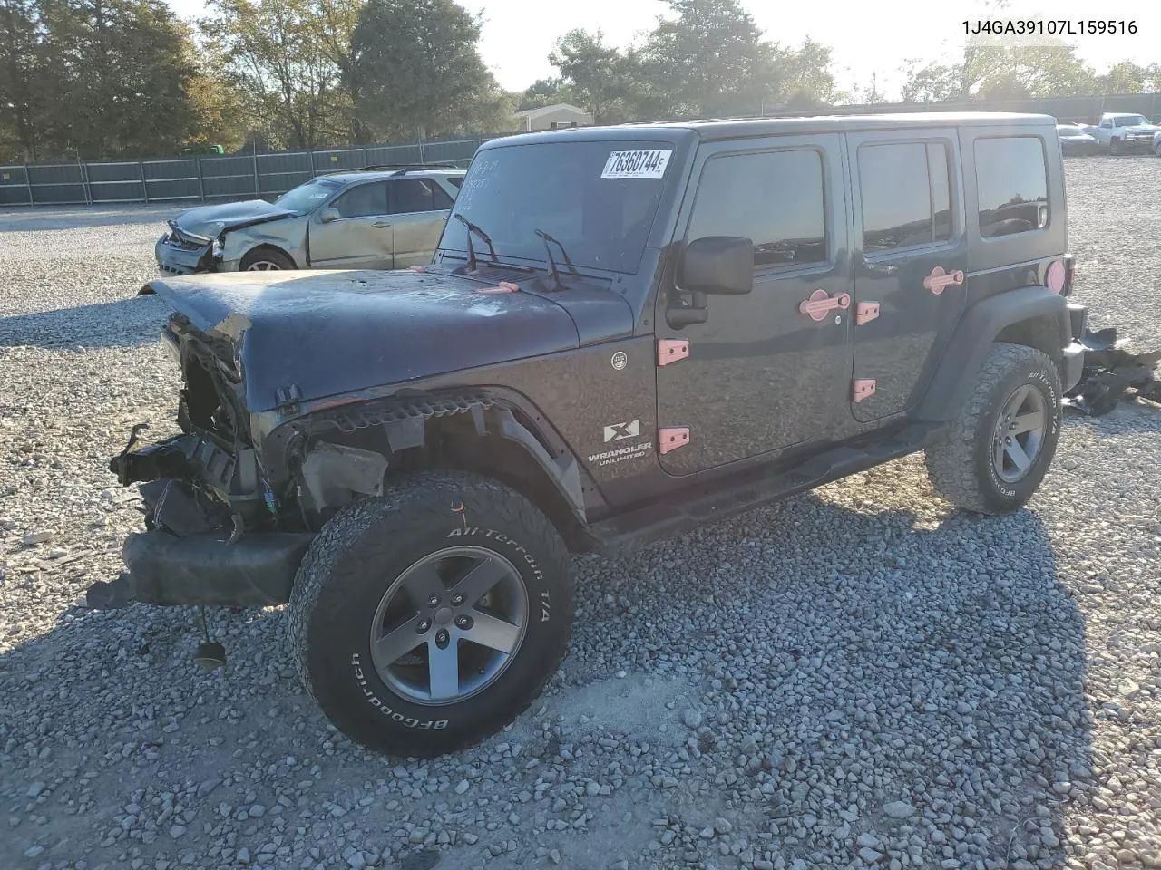 2007 Jeep Wrangler X VIN: 1J4GA39107L159516 Lot: 76360744