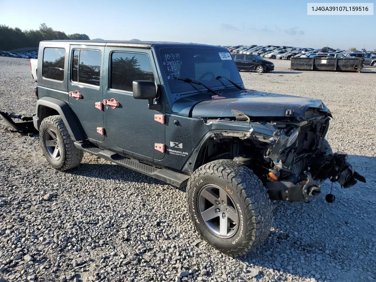 2007 Jeep Wrangler X VIN: 1J4GA39107L159516 Lot: 76360744