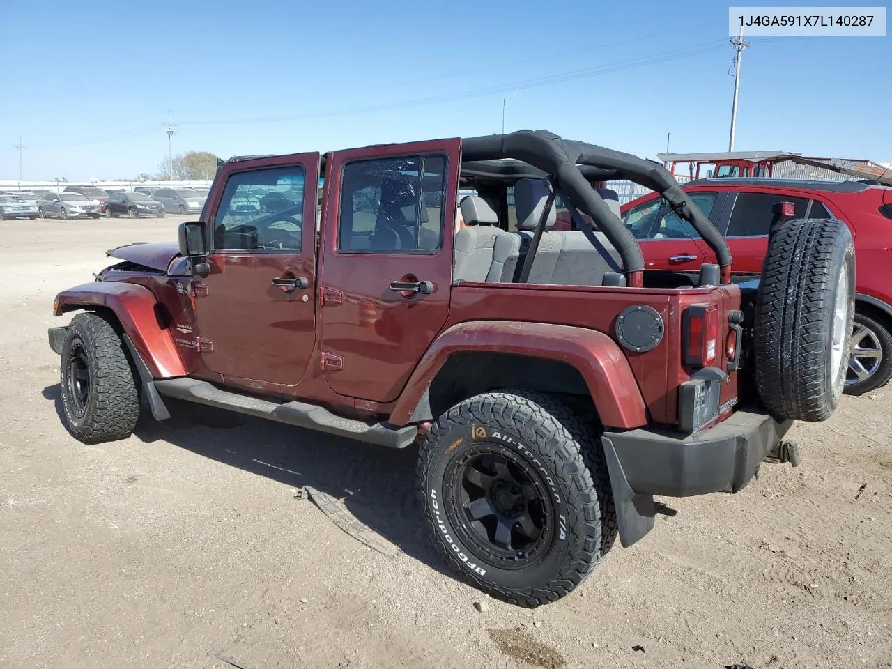 2007 Jeep Wrangler Sahara VIN: 1J4GA591X7L140287 Lot: 76523364