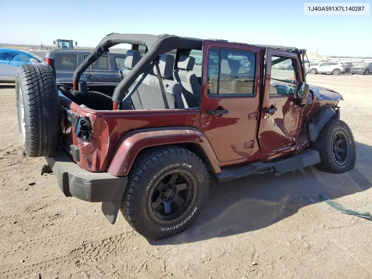 2007 Jeep Wrangler Sahara VIN: 1J4GA591X7L140287 Lot: 76523364