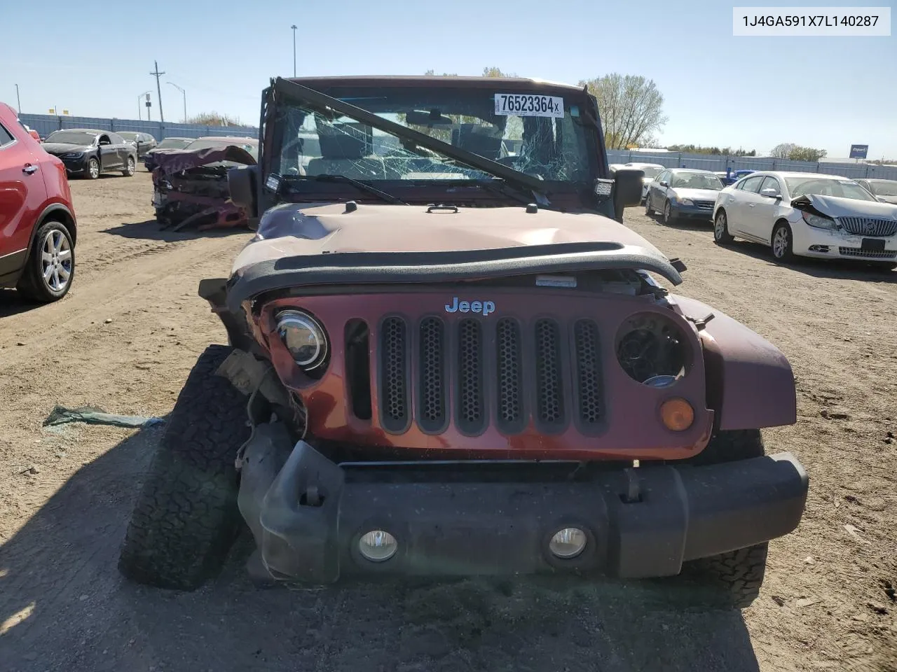 2007 Jeep Wrangler Sahara VIN: 1J4GA591X7L140287 Lot: 76523364