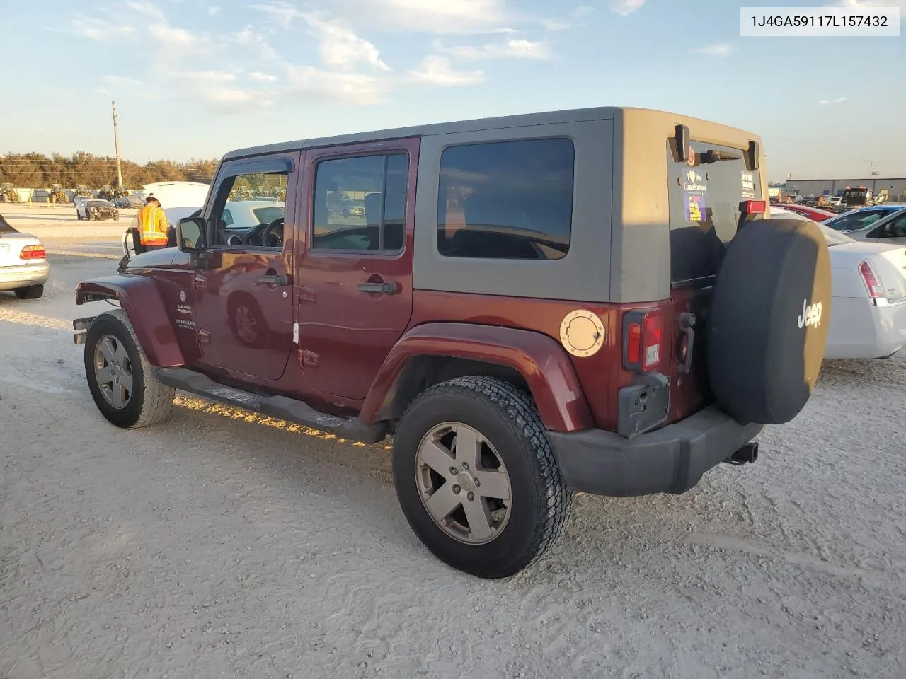 2007 Jeep Wrangler Sahara VIN: 1J4GA59117L157432 Lot: 76532234