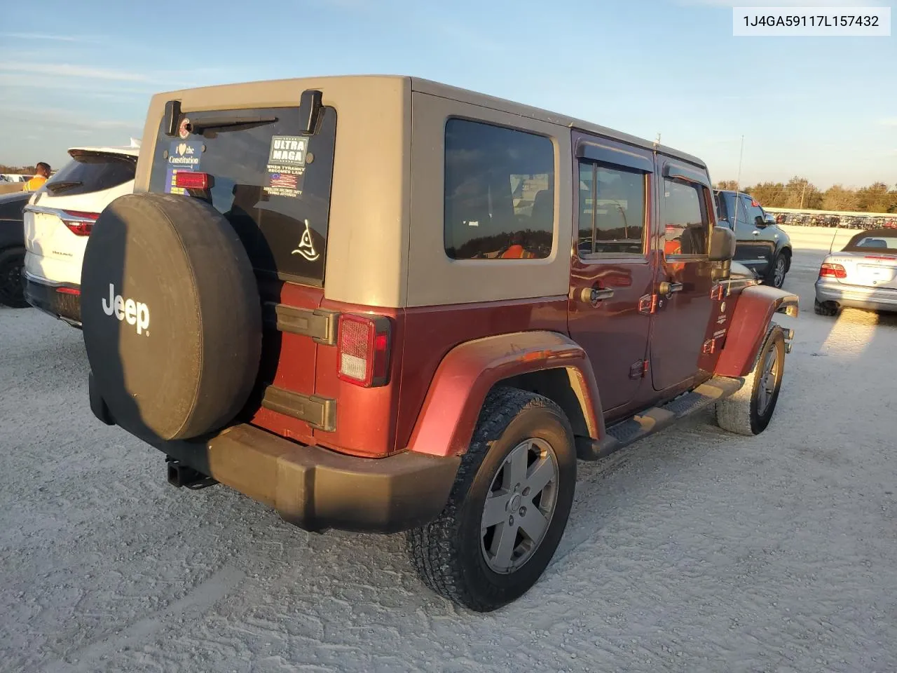 2007 Jeep Wrangler Sahara VIN: 1J4GA59117L157432 Lot: 76532234