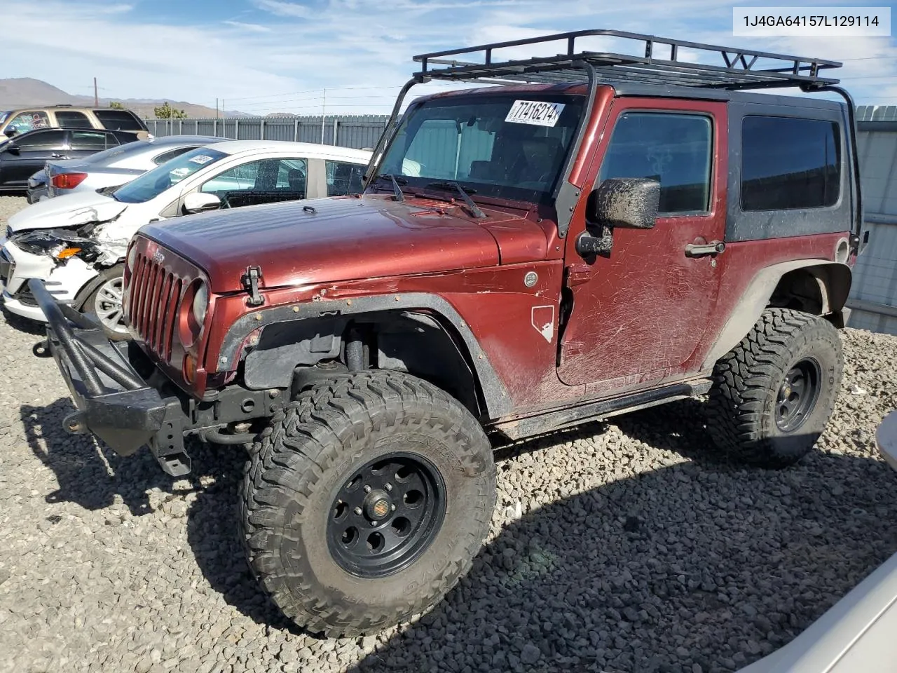 2007 Jeep Wrangler Rubicon VIN: 1J4GA64157L129114 Lot: 77416214