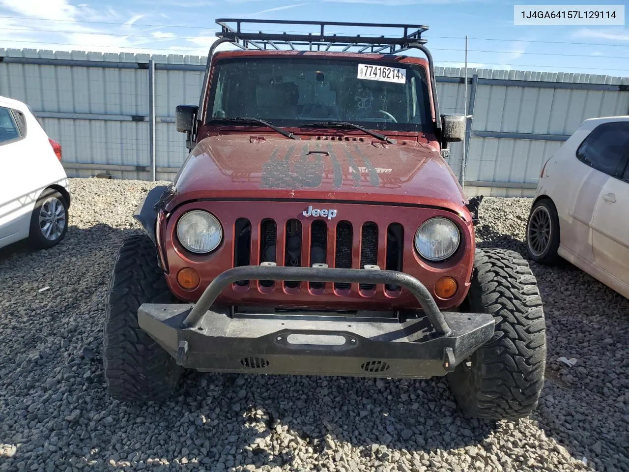 2007 Jeep Wrangler Rubicon VIN: 1J4GA64157L129114 Lot: 77416214