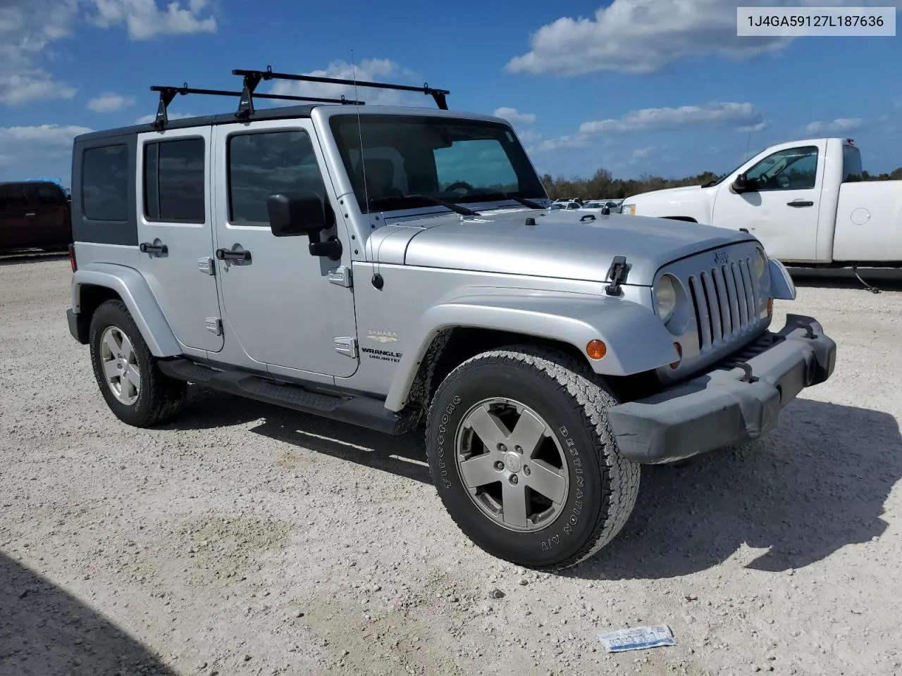 2007 Jeep Wrangler Sahara VIN: 1J4GA59127L187636 Lot: 77776184