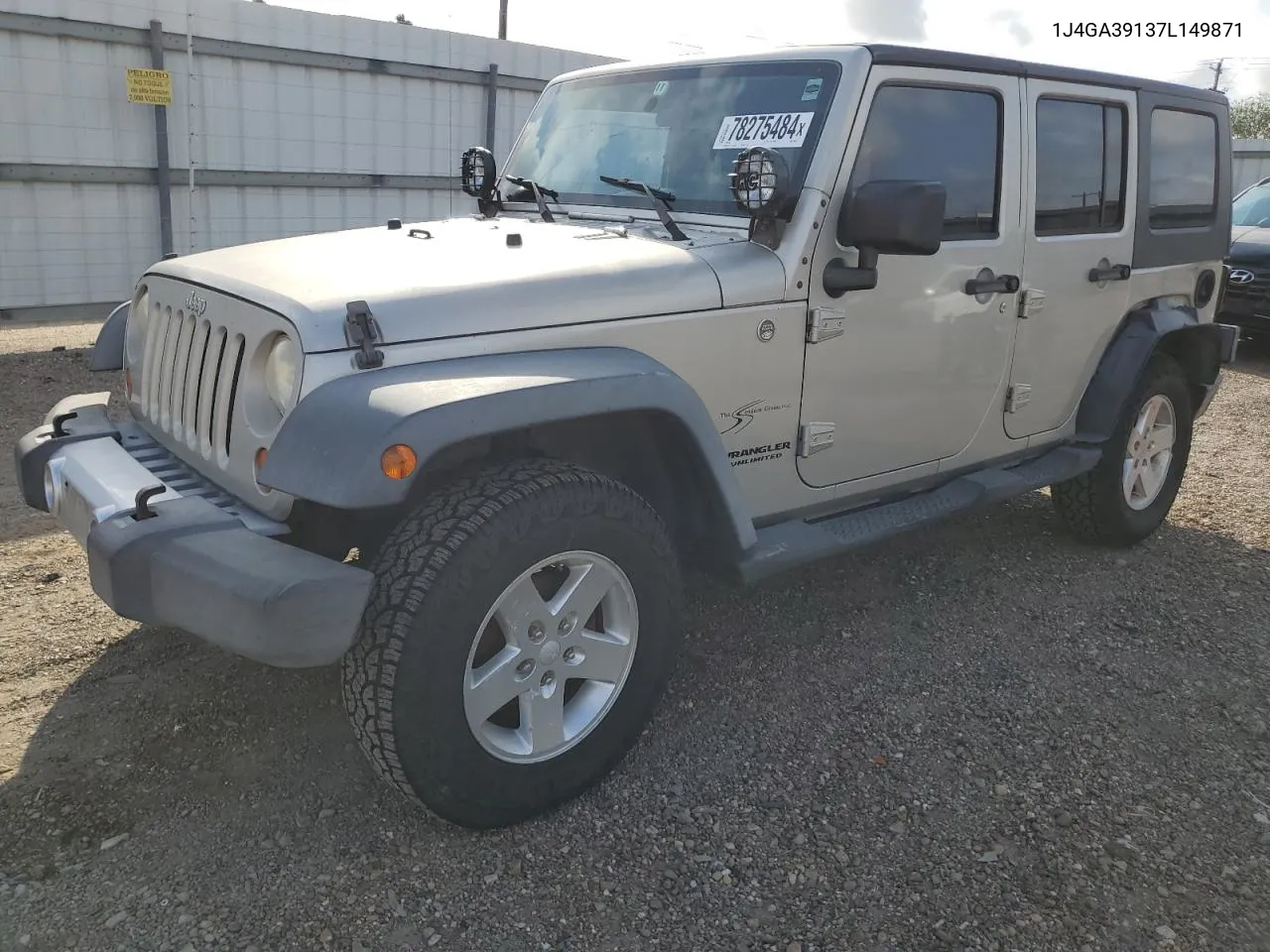 2007 Jeep Wrangler X VIN: 1J4GA39137L149871 Lot: 78275484