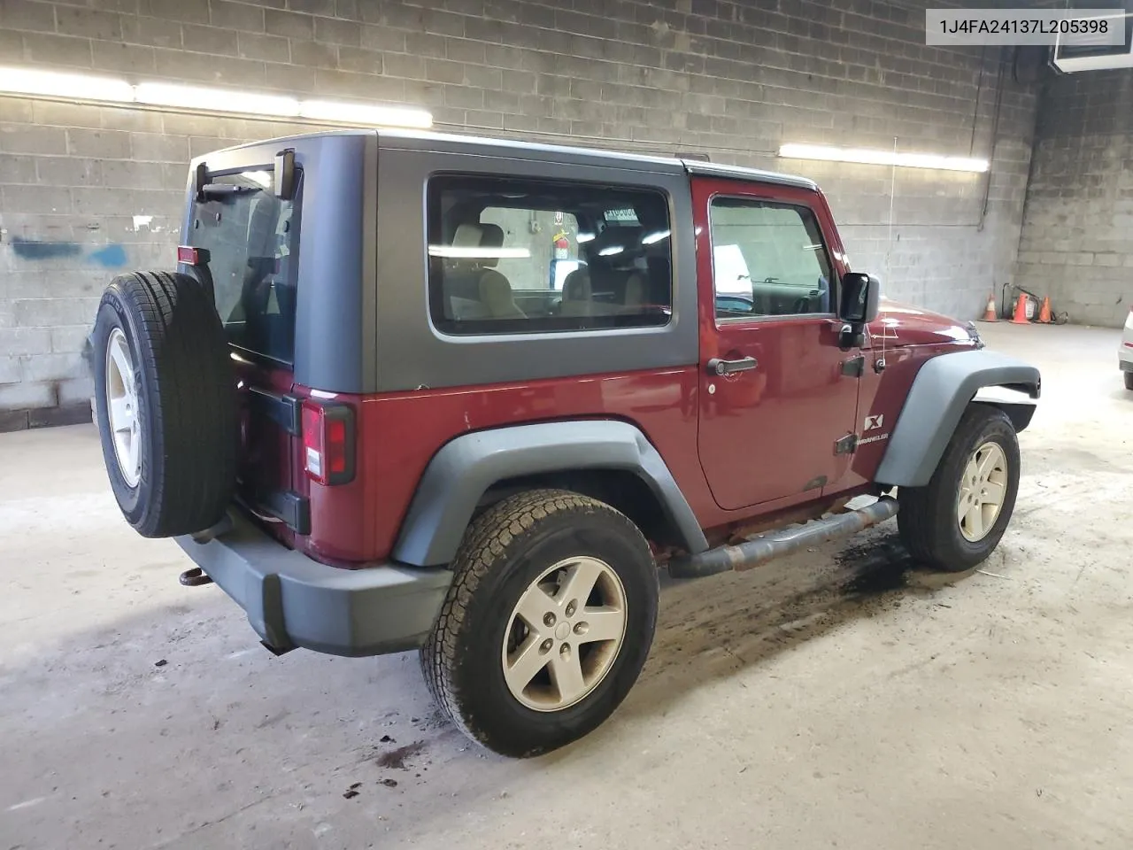 2007 Jeep Wrangler X VIN: 1J4FA24137L205398 Lot: 78309874