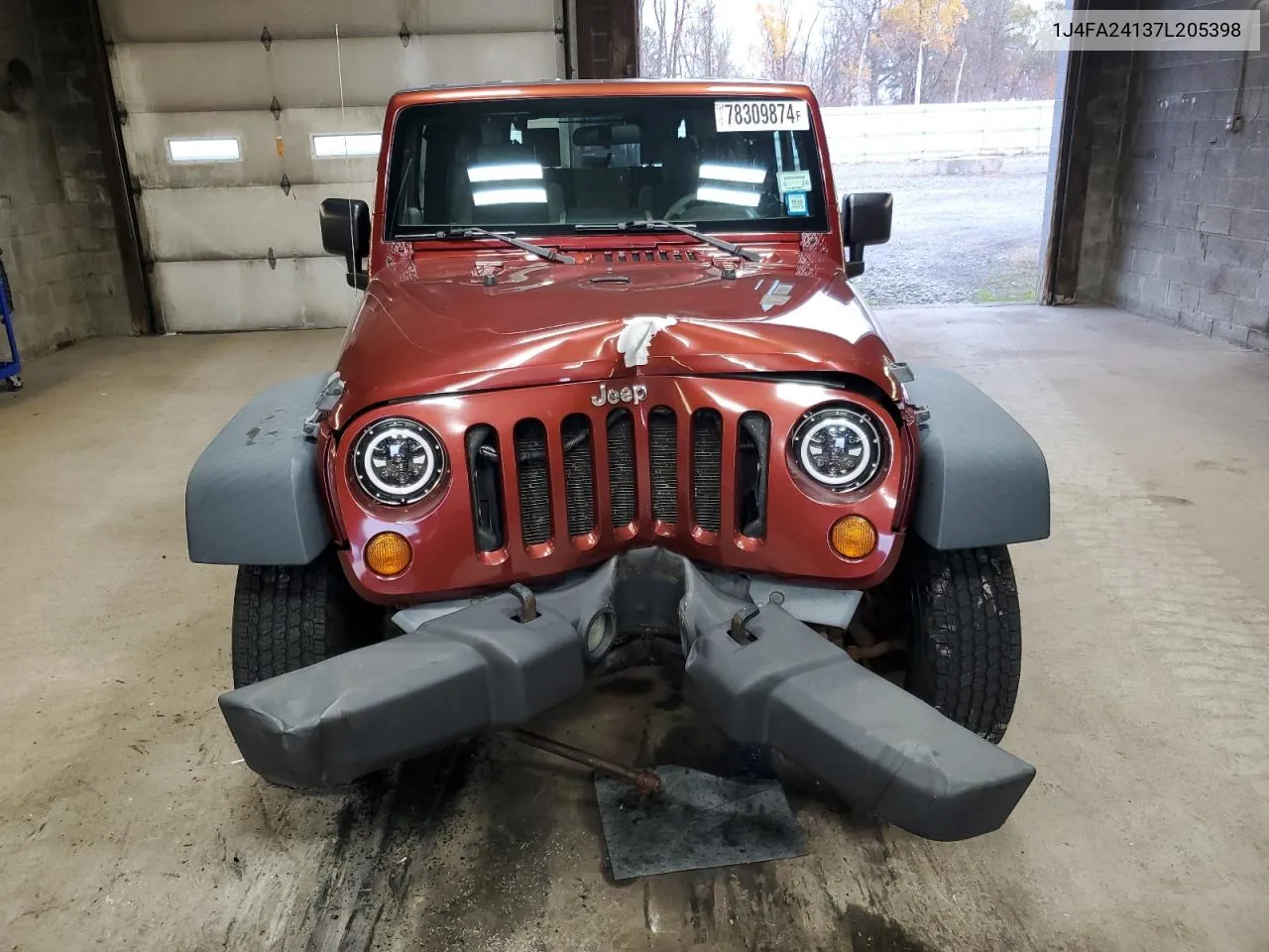 2007 Jeep Wrangler X VIN: 1J4FA24137L205398 Lot: 78309874