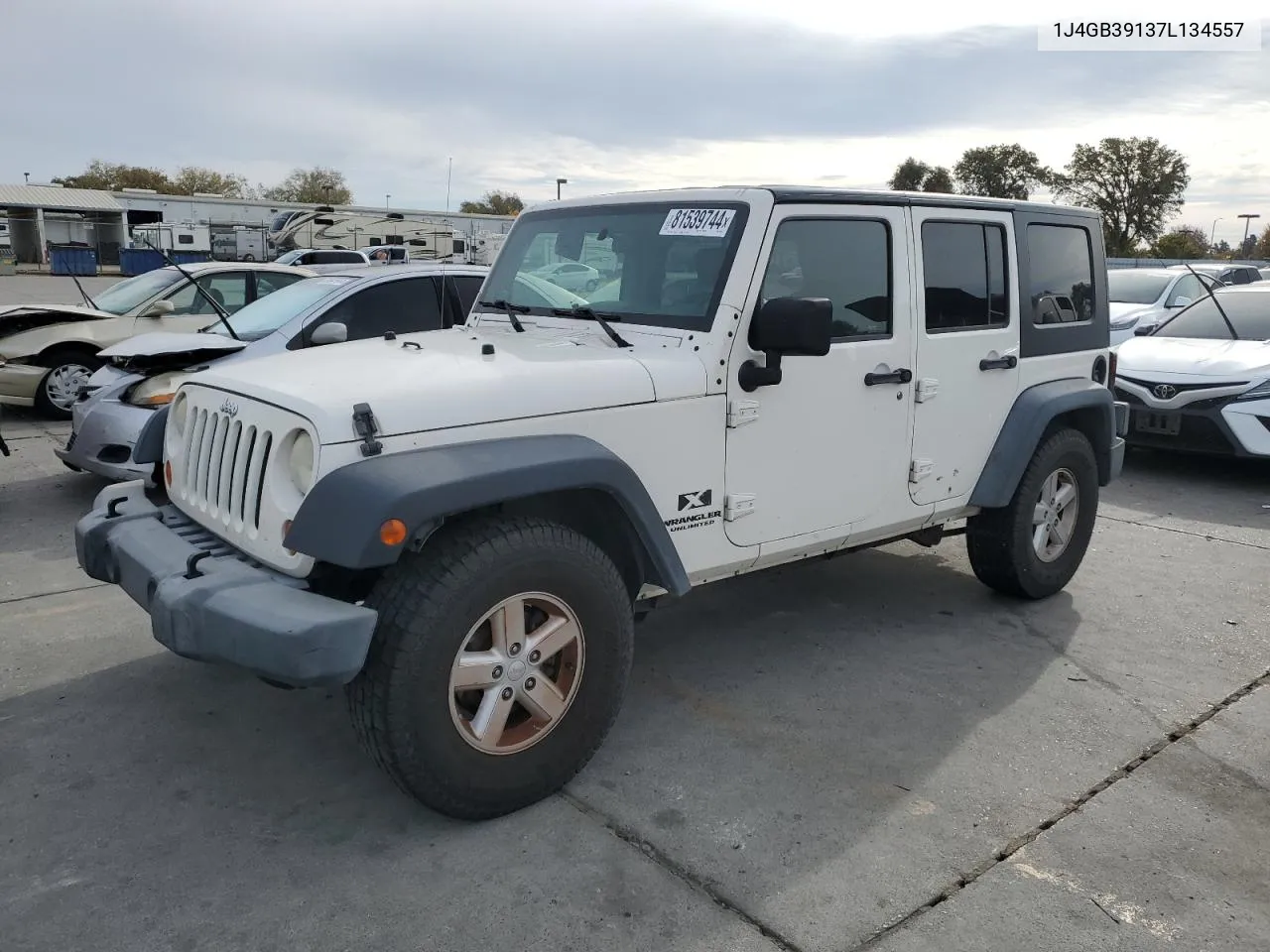 2007 Jeep Wrangler X VIN: 1J4GB39137L134557 Lot: 81539744