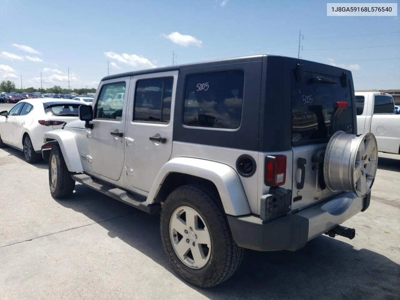 2008 Jeep Wrangler Unlimited Sahara VIN: 1J8GA59168L576540 Lot: 49442684