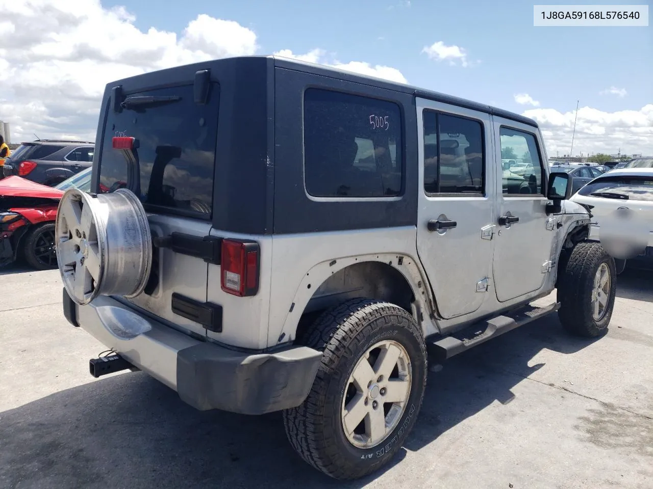 2008 Jeep Wrangler Unlimited Sahara VIN: 1J8GA59168L576540 Lot: 49442684