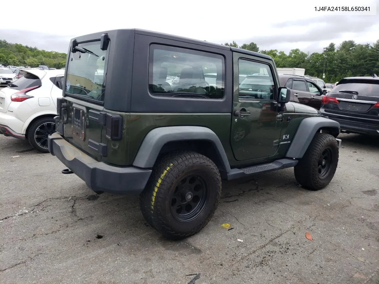 2008 Jeep Wrangler X VIN: 1J4FA24158L650341 Lot: 56017494