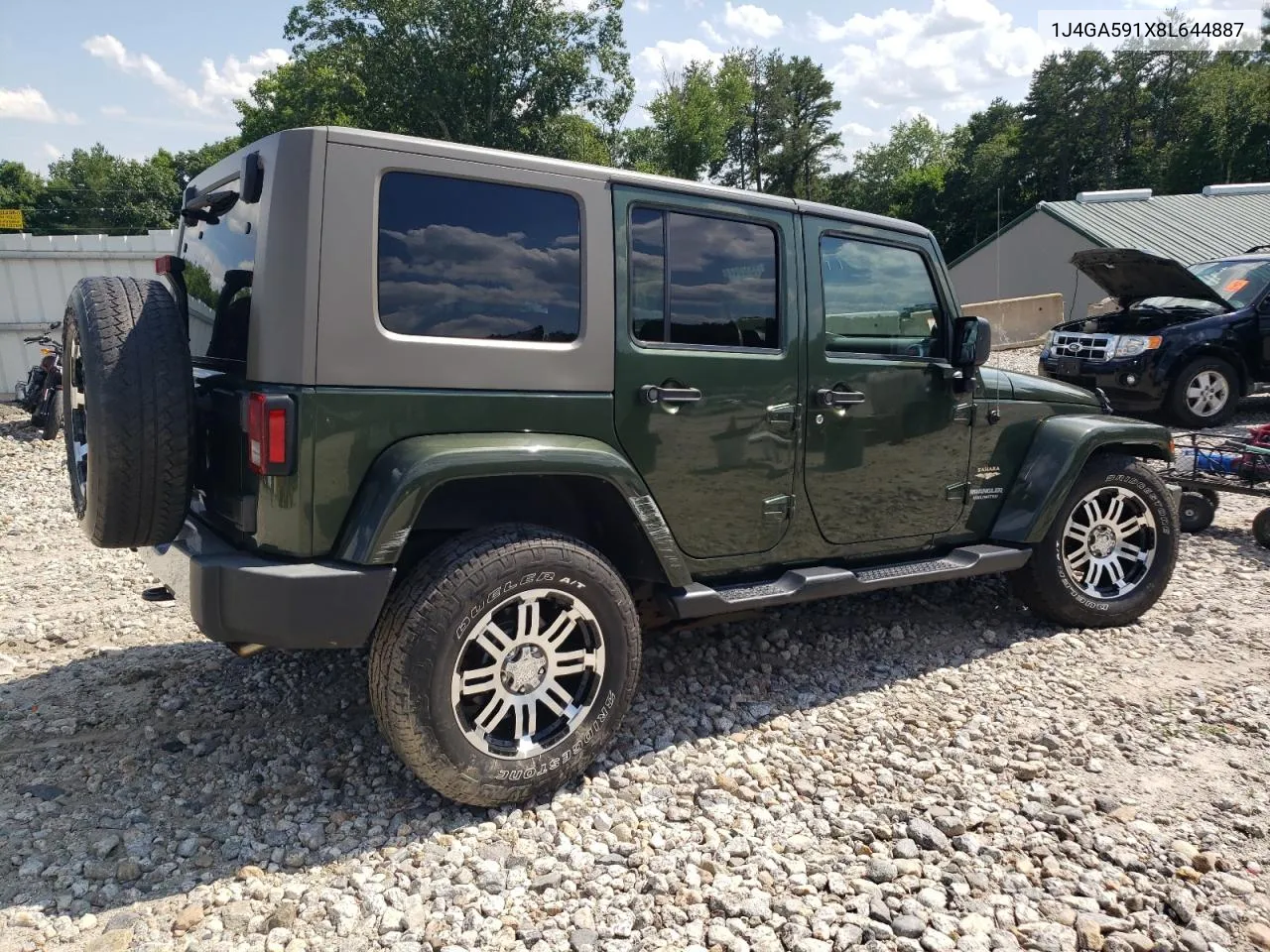 2008 Jeep Wrangler Unlimited Sahara VIN: 1J4GA591X8L644887 Lot: 61993204