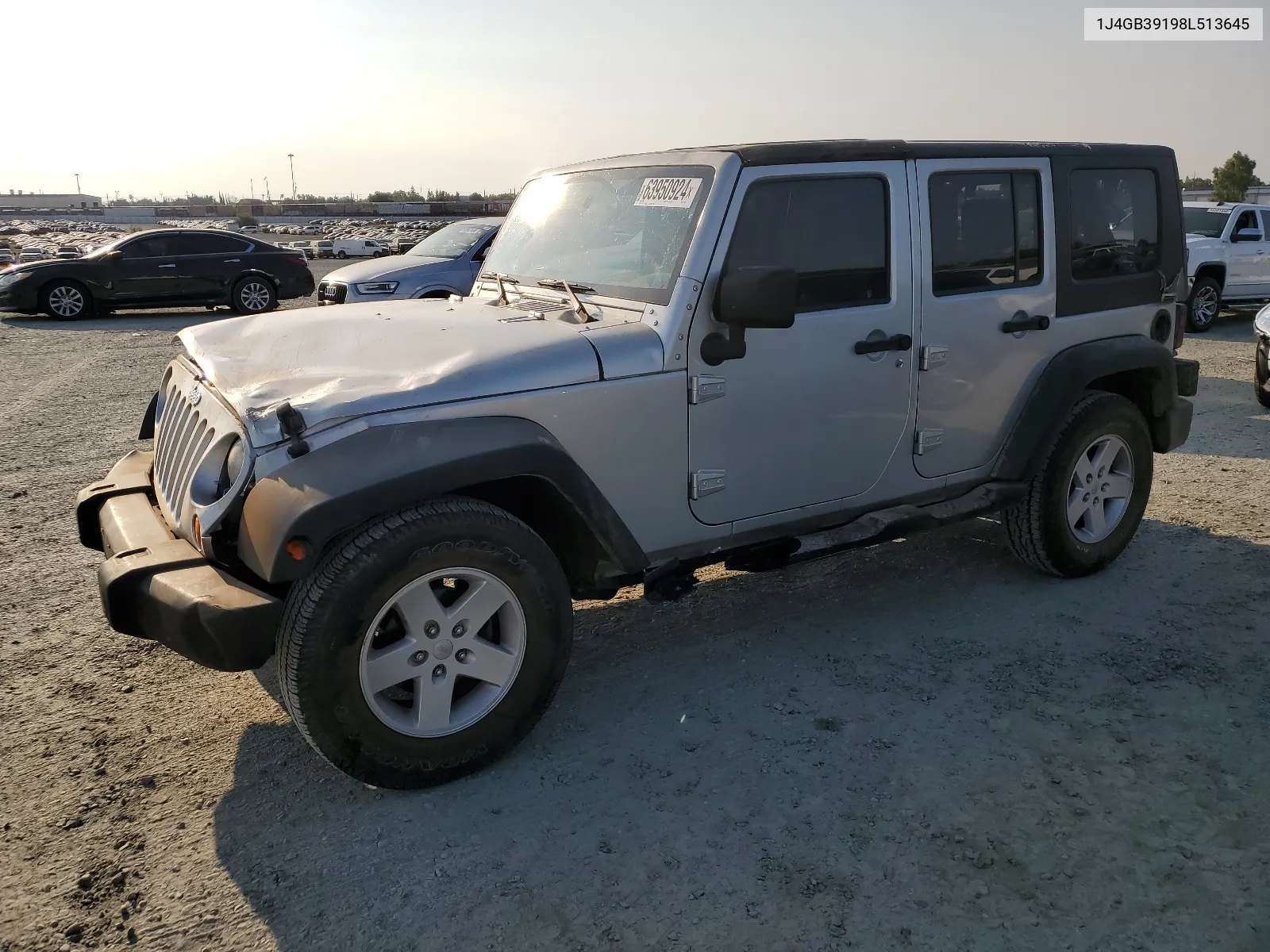 2008 Jeep Wrangler Unlimited X VIN: 1J4GB39198L513645 Lot: 63950924