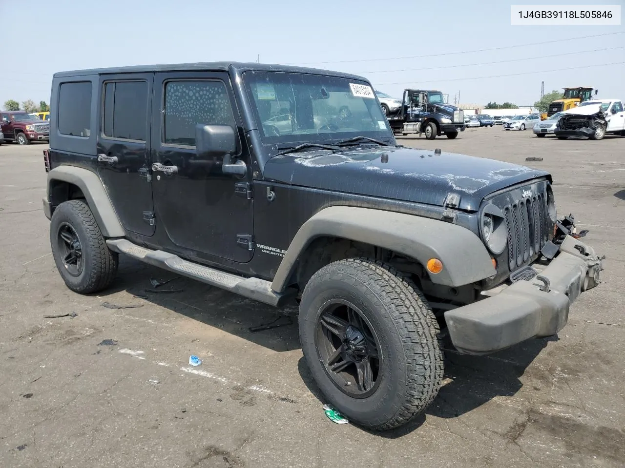 2008 Jeep Wrangler Unlimited X VIN: 1J4GB39118L505846 Lot: 64015204