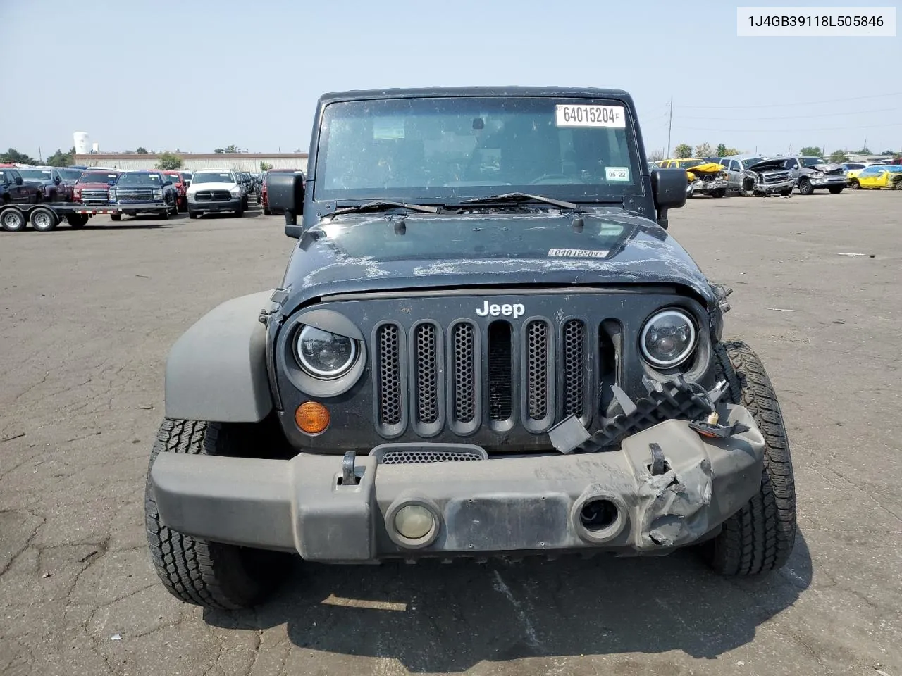 2008 Jeep Wrangler Unlimited X VIN: 1J4GB39118L505846 Lot: 64015204