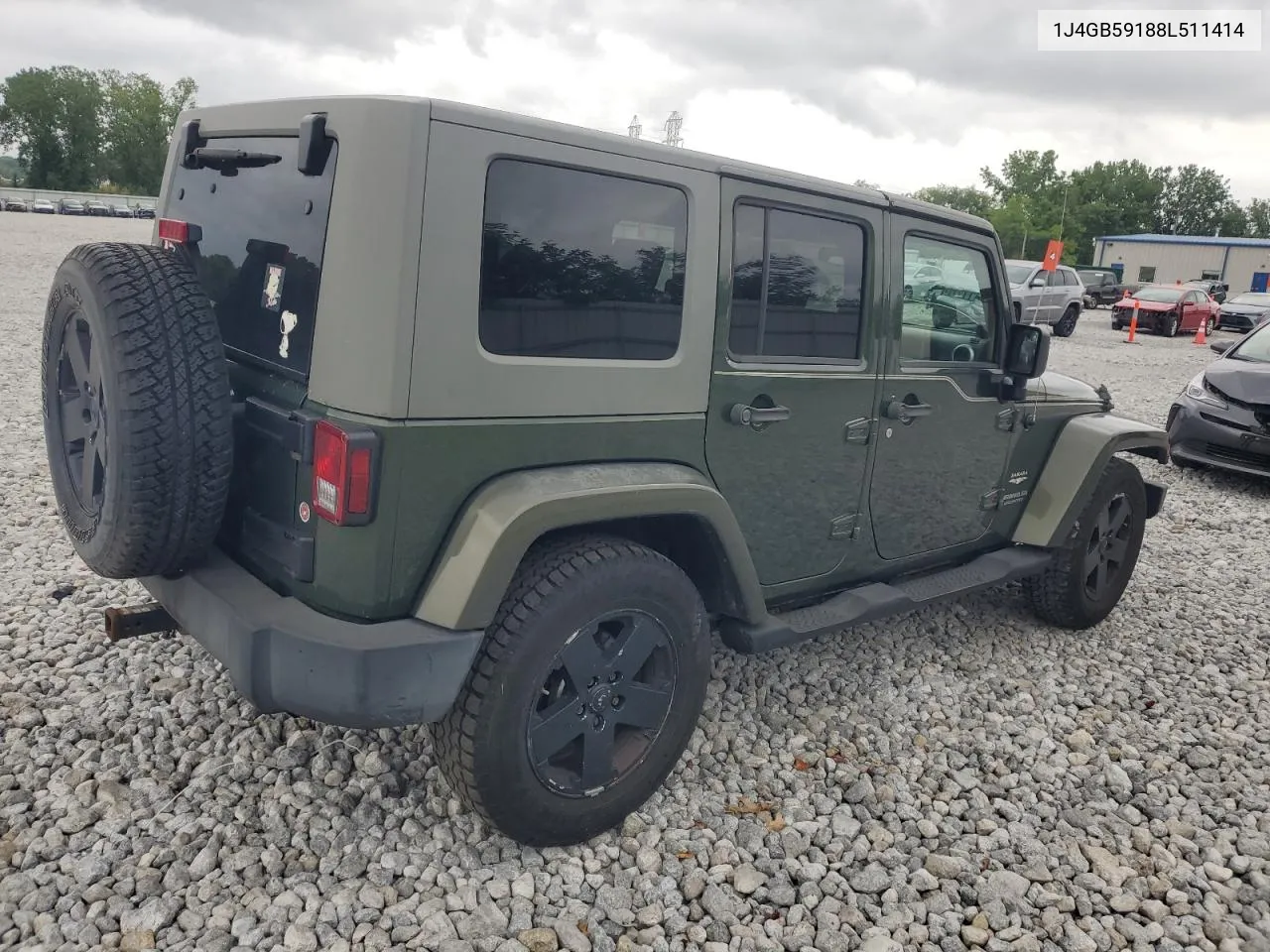 2008 Jeep Wrangler Unlimited Sahara VIN: 1J4GB59188L511414 Lot: 65161674