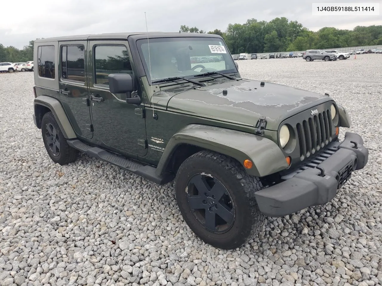 2008 Jeep Wrangler Unlimited Sahara VIN: 1J4GB59188L511414 Lot: 65161674