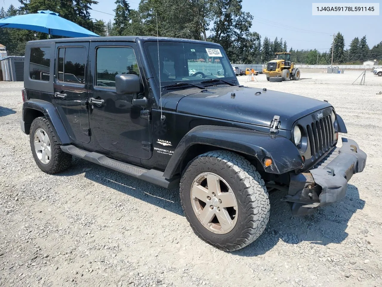 2008 Jeep Wrangler Unlimited Sahara VIN: 1J4GA59178L591145 Lot: 65743584