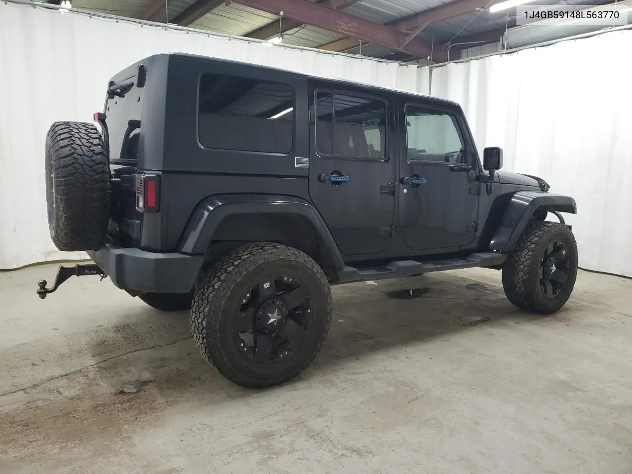 2008 Jeep Wrangler Unlimited Sahara VIN: 1J4GB59148L563770 Lot: 65781724