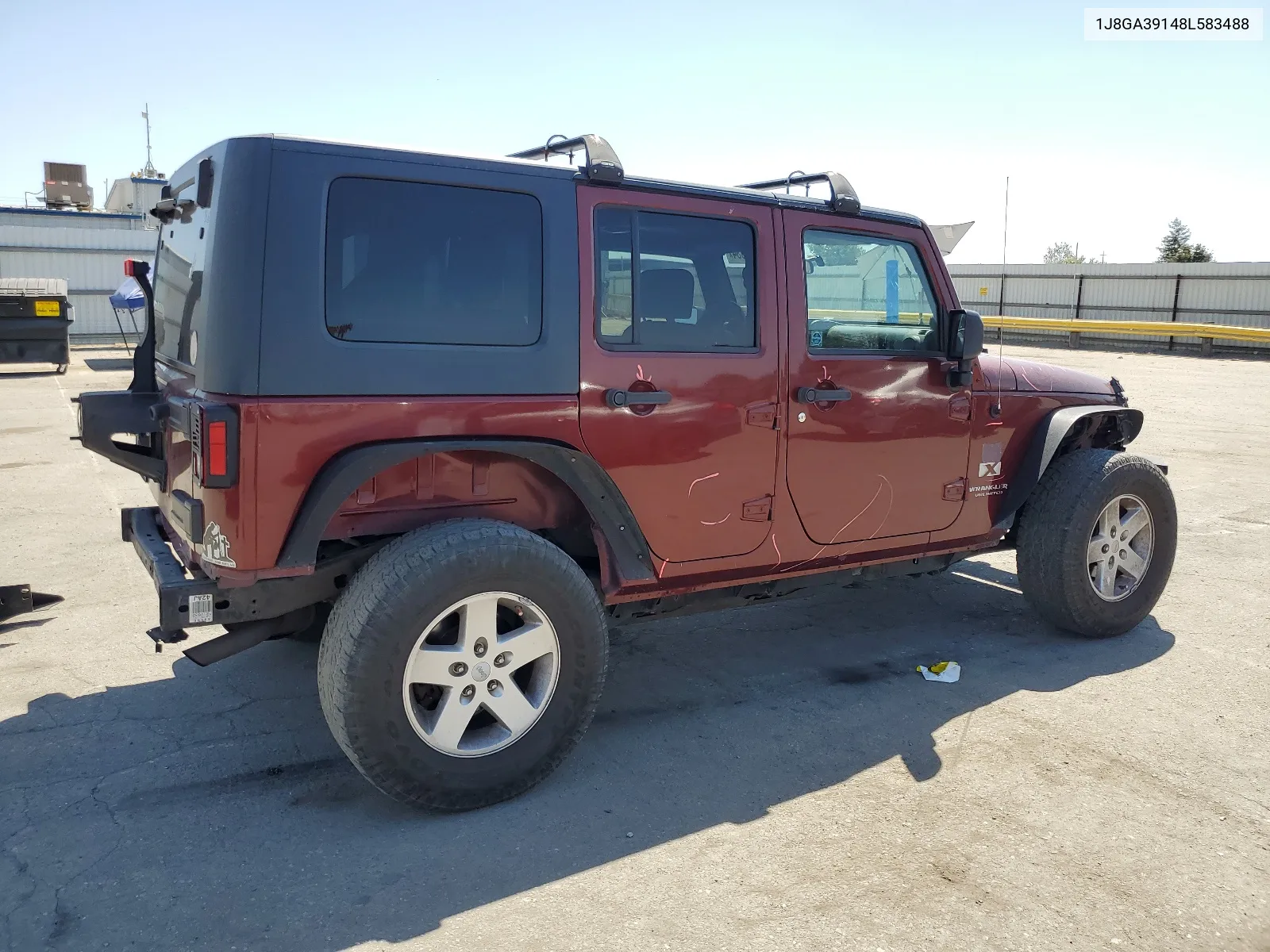 2008 Jeep Wrangler Unlimited X VIN: 1J8GA39148L583488 Lot: 66609854