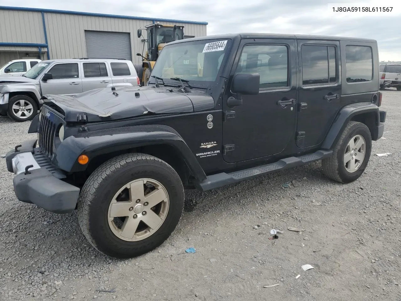 1J8GA59158L611567 2008 Jeep Wrangler Unlimited Sahara