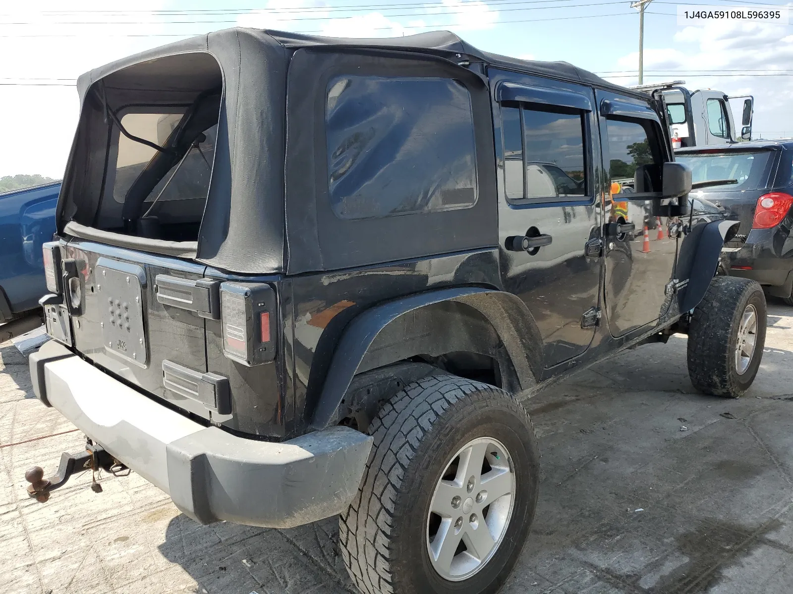 2008 Jeep Wrangler Unlimited Sahara VIN: 1J4GA59108L596395 Lot: 67046804