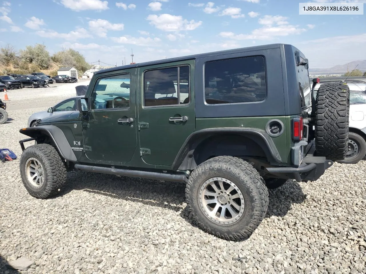 2008 Jeep Wrangler Unlimited X VIN: 1J8GA391X8L626196 Lot: 67486404