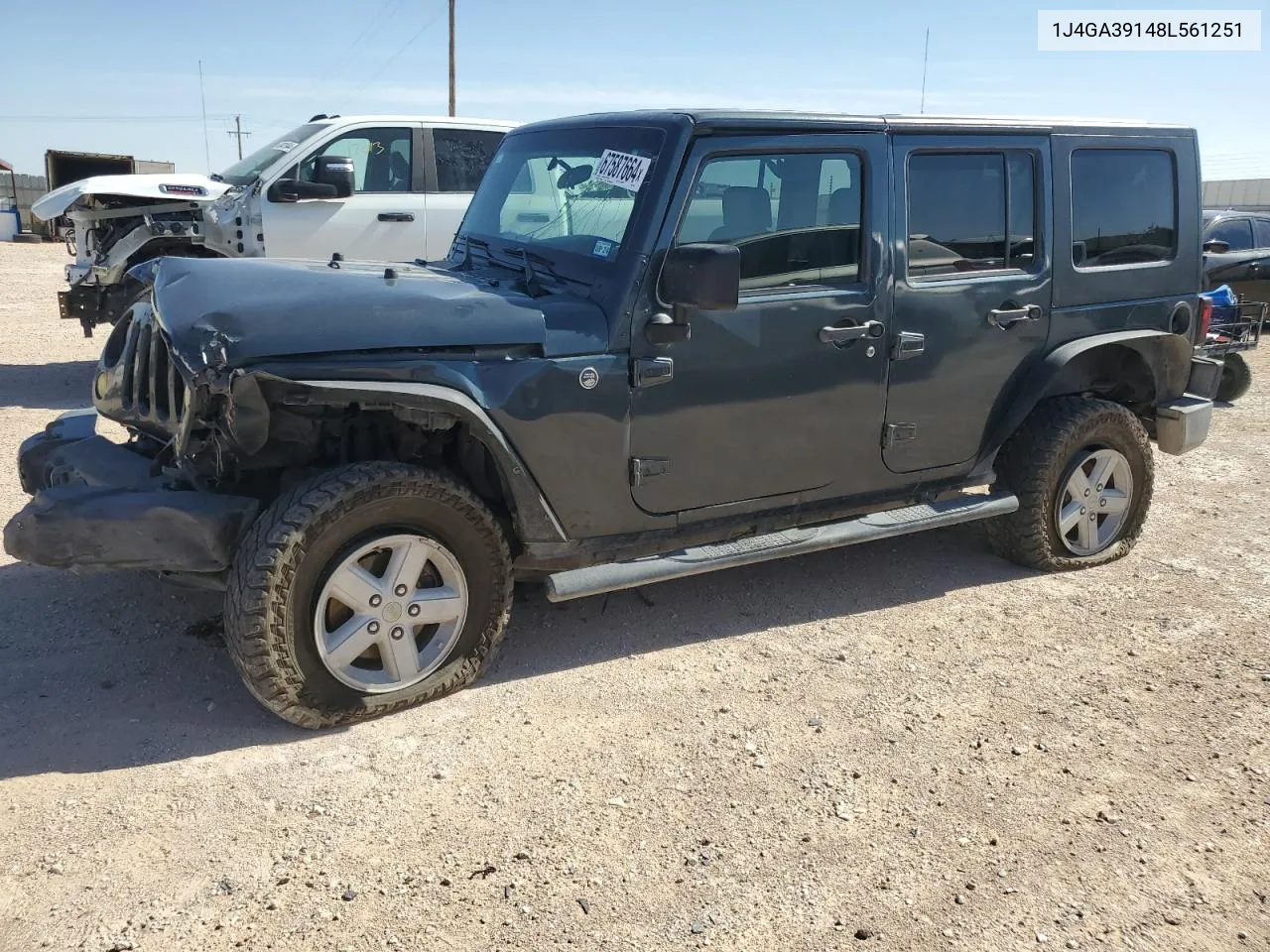 1J4GA39148L561251 2008 Jeep Wrangler Unlimited X