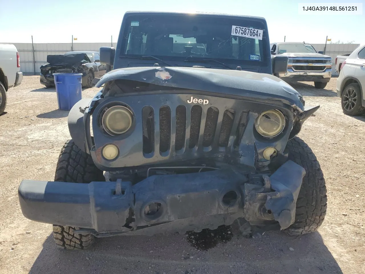 1J4GA39148L561251 2008 Jeep Wrangler Unlimited X