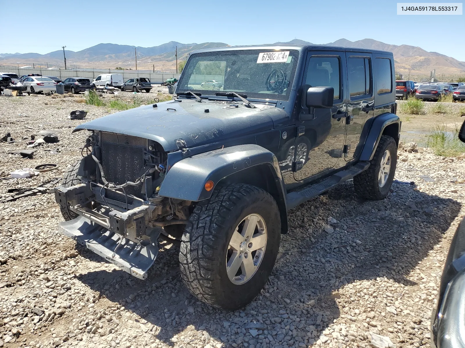 1J4GA59178L553317 2008 Jeep Wrangler Unlimited Sahara