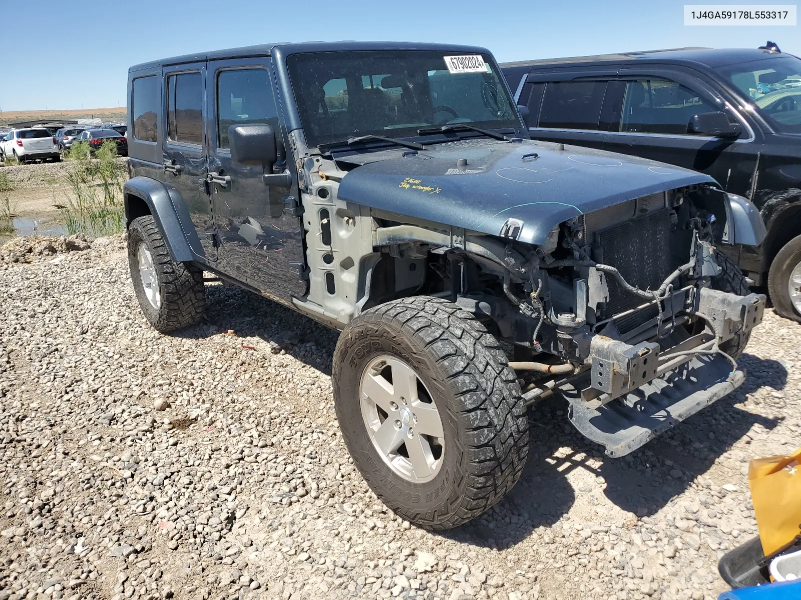 1J4GA59178L553317 2008 Jeep Wrangler Unlimited Sahara