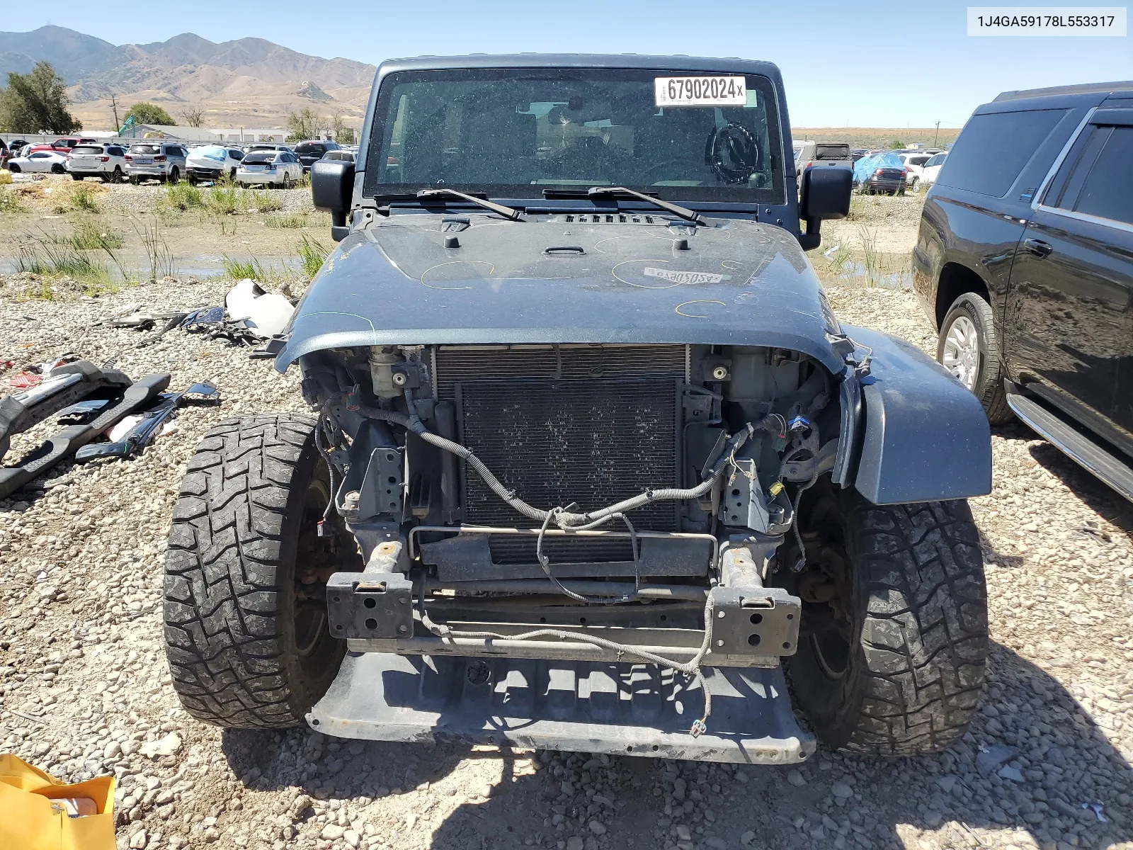 1J4GA59178L553317 2008 Jeep Wrangler Unlimited Sahara