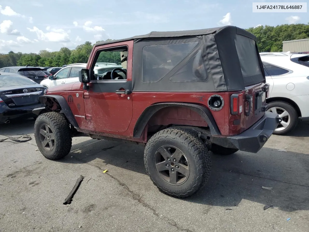 2008 Jeep Wrangler X VIN: 1J4FA24178L646887 Lot: 68287704