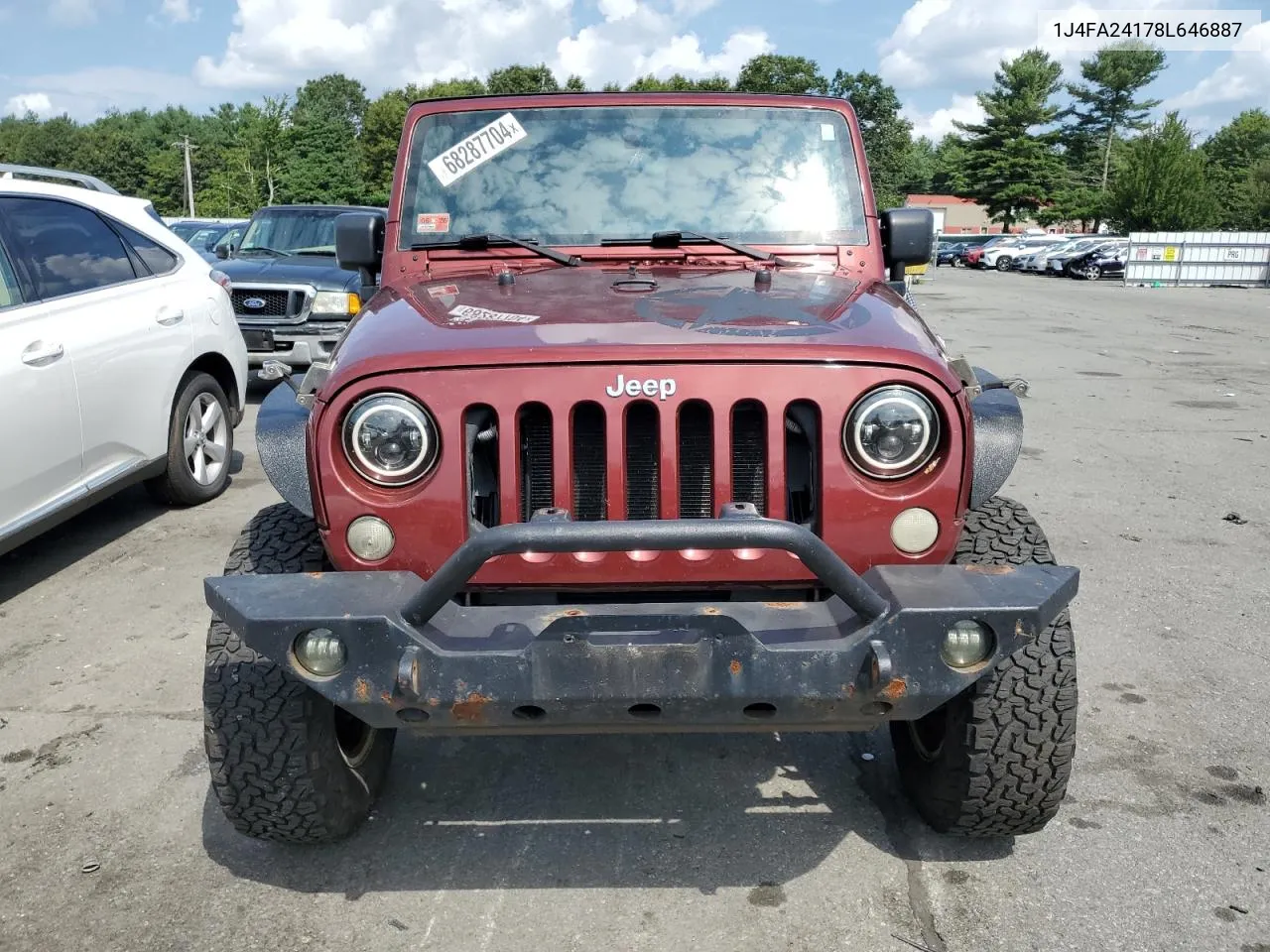 2008 Jeep Wrangler X VIN: 1J4FA24178L646887 Lot: 68287704